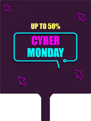 Custom Hand Fans Multiple Sizes Cyber Monday Promo