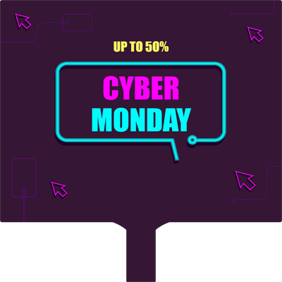 Custom Hand Fans Multiple Sizes Cyber Monday Promo