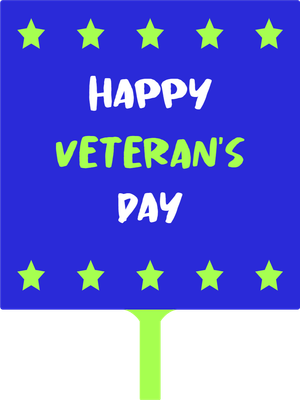 Custom Hand Fans Multiple Sizes  Happy Veteran's Day
