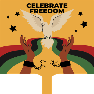 Custom Hand Fans Multiple Sizes Celebrate Freedom