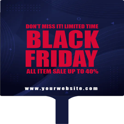 Custom Hand Fans Multiple Sizes Black Friday 2