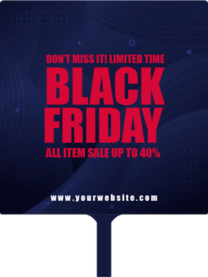 Custom Hand Fans Multiple Sizes Black Friday 2
