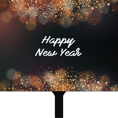 Custom Hand Fans Multiple Sizes Happy New Year