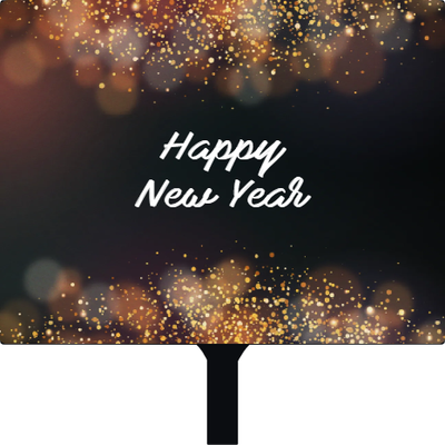 Custom Hand Fans Multiple Sizes Happy New Year