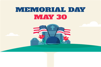 Custom Hand Fans Multiple Size Memorial Day 30