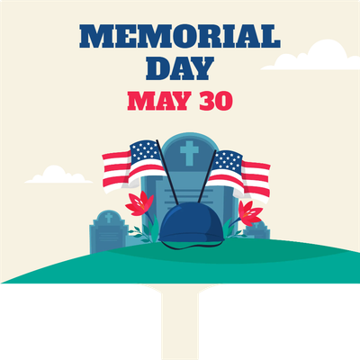 Custom Hand Fans Multiple Size Memorial Day 30