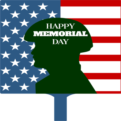 Custom Hand Fans Multiple Sizes Happy Memorial Day