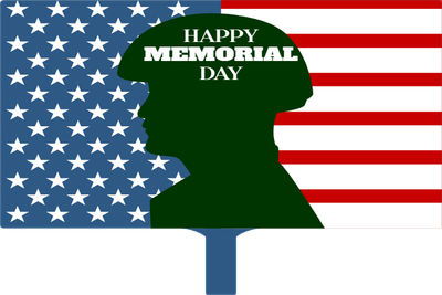 Custom Hand Fans Multiple Sizes Happy Memorial Day