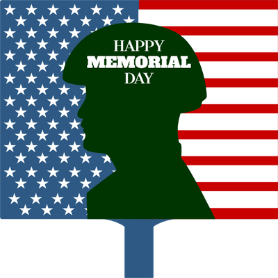 Custom Hand Fans Multiple Sizes Happy Memorial Day