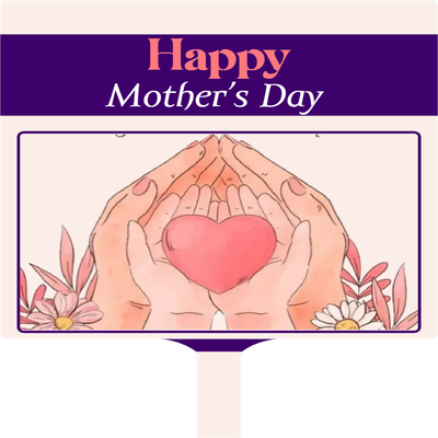 Custom Hand Fans Multiple Sizes Happy Mother's Day