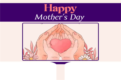 Custom Hand Fans Multiple Sizes Happy Mother's Day