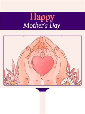 Custom Hand Fans Multiple Sizes Happy Mother's Day