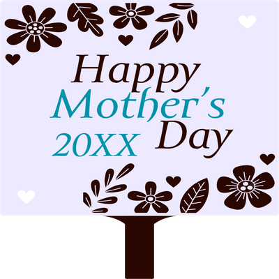 Custom Hand Fans Multiple Sizes Mother's 20XX Day