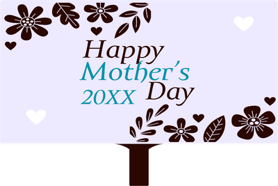 Custom Hand Fans Multiple Sizes Mother's 20XX Day
