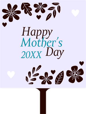 Custom Hand Fans Multiple Sizes Mother's 20XX Day