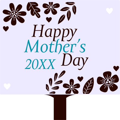 Custom Hand Fans Multiple Sizes Mother's 20XX Day