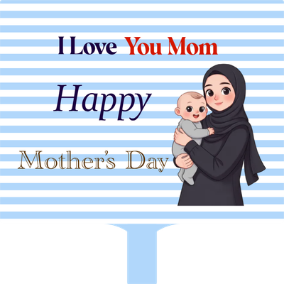 Custom Hand Fans Multiple Sizes I Love You Mom