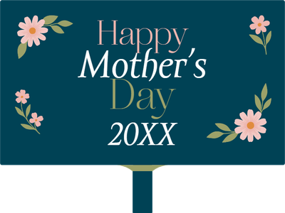Custom Hand Fans Multiple Sizes Mother's Day 20XX