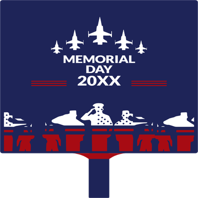 Custom Hand Fans Multiple Sizes Memorial Day 20XX