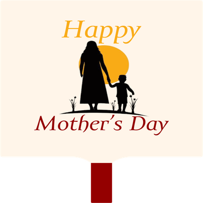 Custom Hand Fans Multiple Sizes Happy Mother's Day