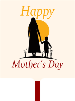 Custom Hand Fans Multiple Sizes Happy Mother's Day