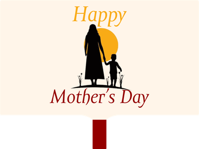 Custom Hand Fans Multiple Sizes Happy Mother's Day