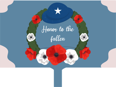 Custom Hand Fans Multiple Sizes Honor to the Fallen