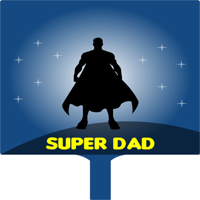 Custom Hand Fans Multiple Sizes Super Dad