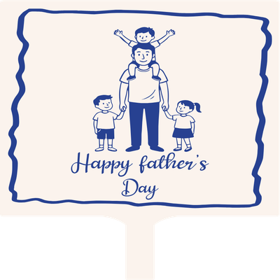 Custom Hand Fans Multiple Sizes Happy Father's Day