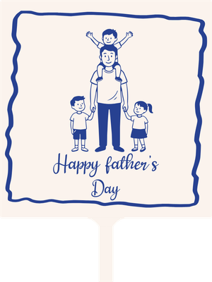 Custom Hand Fans Multiple Sizes Happy Father's Day