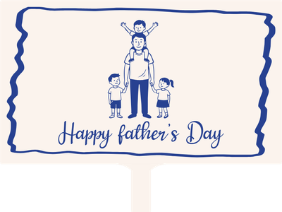 Custom Hand Fans Multiple Sizes Happy Father's Day