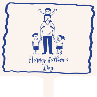 Custom Hand Fans Multiple Sizes Happy Father's Day