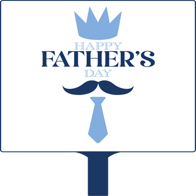 Custom Hand Fans Multiple Sizes Father's Day Mustache