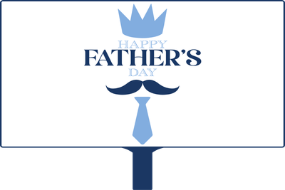 Custom Hand Fans Multiple Sizes Father's Day Mustache