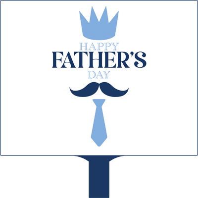Custom Hand Fans Multiple Sizes Father's Day Mustache