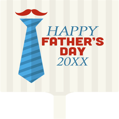 Custom Hand Fans Multiple Sizes Father's Day Necktie