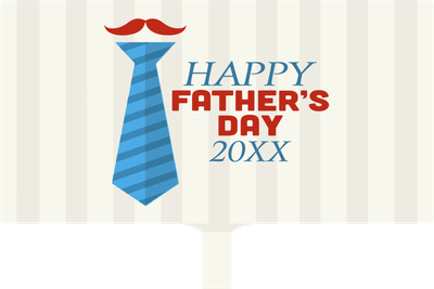 Custom Hand Fans Multiple Sizes Father's Day Necktie