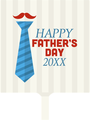 Custom Hand Fans Multiple Sizes Father's Day Necktie