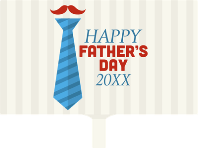 Custom Hand Fans Multiple Sizes Father's Day Necktie