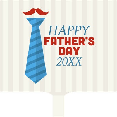 Custom Hand Fans Multiple Sizes Father's Day Necktie