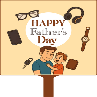 Custom Hand Fans Multiple Sizes Happy Father's Days