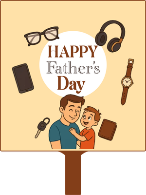 Custom Hand Fans Multiple Sizes Happy Father's Days