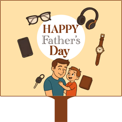 Custom Hand Fans Multiple Sizes Happy Father's Days