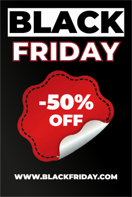 Custom Outdoor Yard Signs Multiple Sizes Black -50%