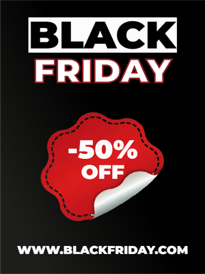 Custom Outdoor Yard Signs Multiple Sizes Black -50%
