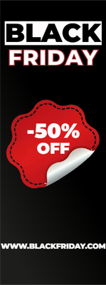 Custom Outdoor Yard Signs Multiple Sizes Black -50%