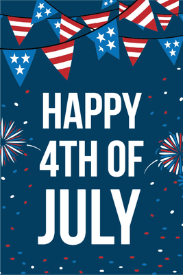 Custom Outdoor Yard Signs Multiple Sizes 4th Of July