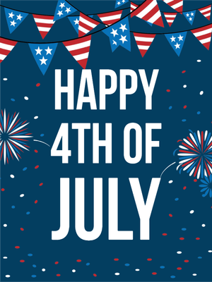 Custom Outdoor Yard Signs Multiple Sizes 4th Of July