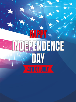 Custom Outdoor Yard Signs Multiple Sizes Celebrate July 4th
