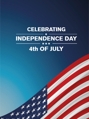 Custom Outdoor Yard Signs Multiple Sizes Celebrating Independence Day